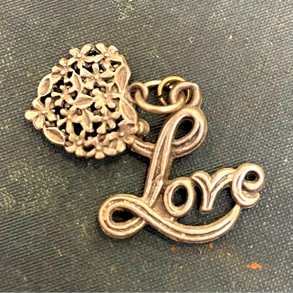 Love and heart pendent